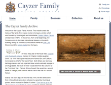 Tablet Screenshot of cayzer.com